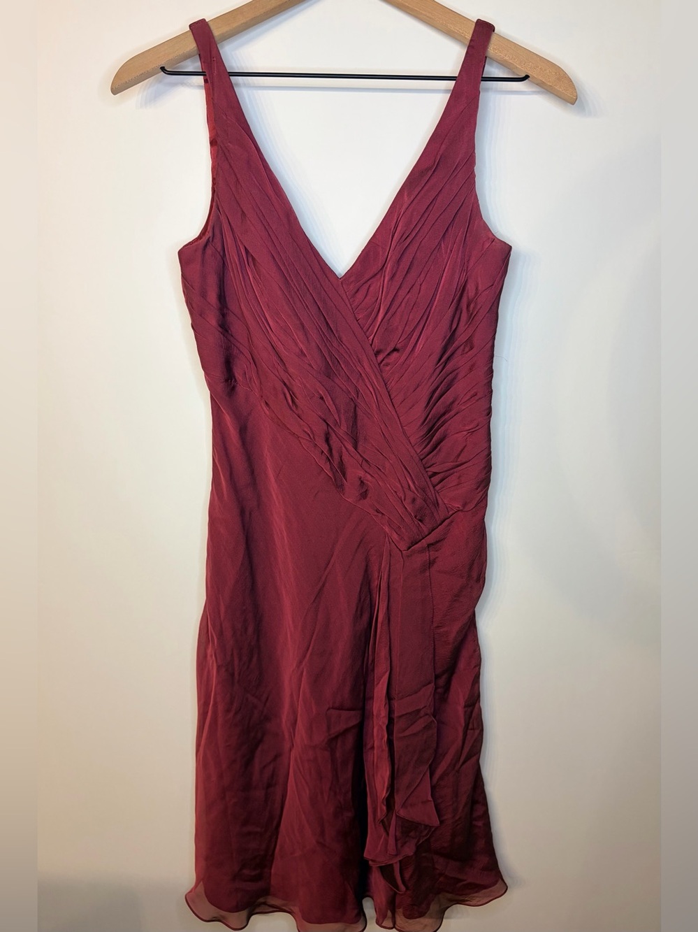 Carmen Marc Valvo Signature Vintage Women’s Burgundy Evening Dress, Size 6
